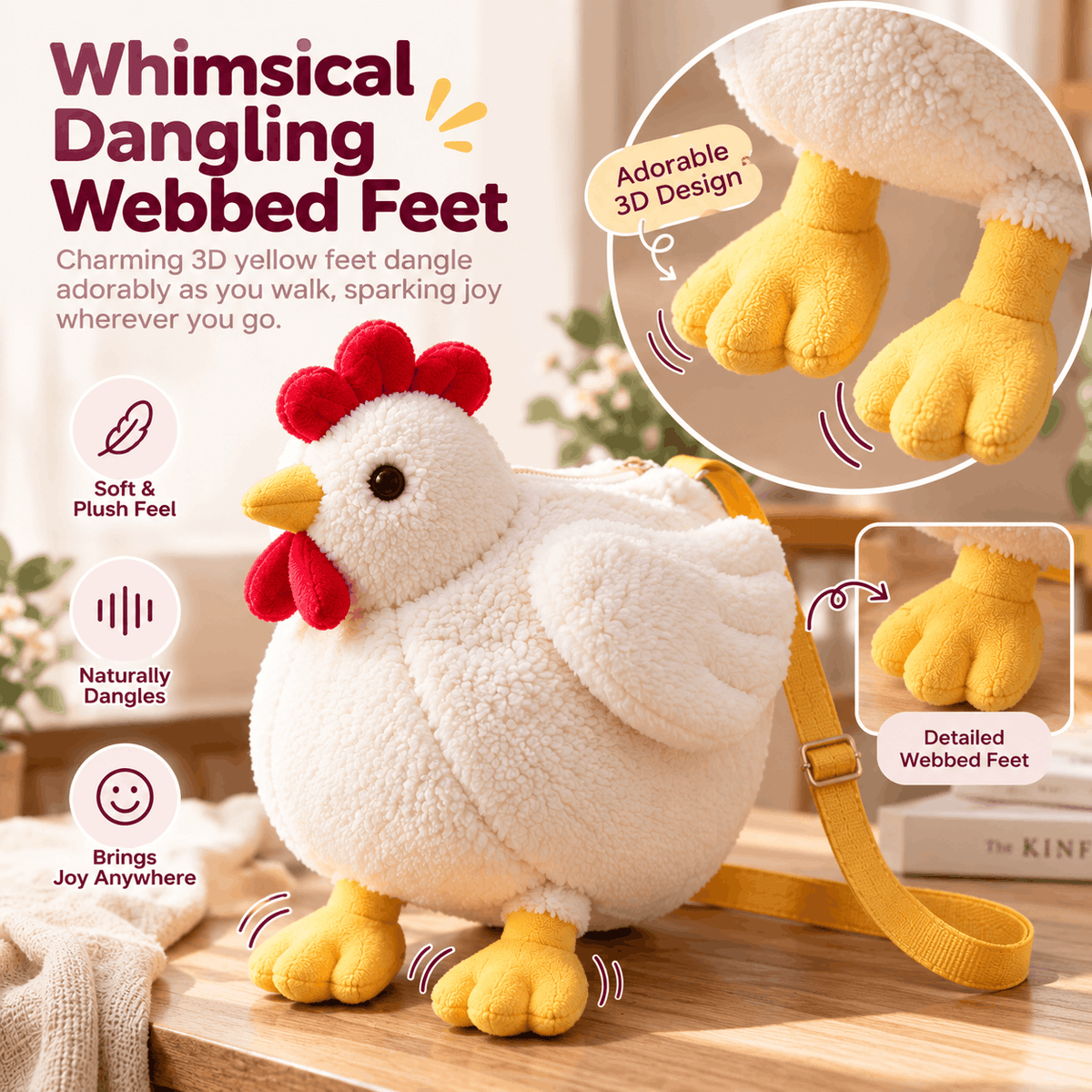 Whimsical Dangling Webbed Feet