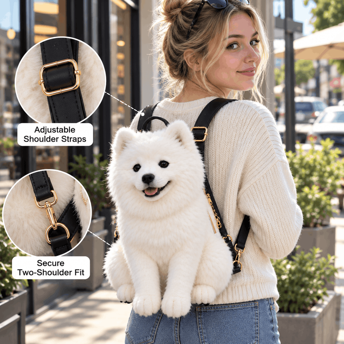 PupPal™ Realistic Dog Backpack — Lifelike Puppy Cuddle Companion
