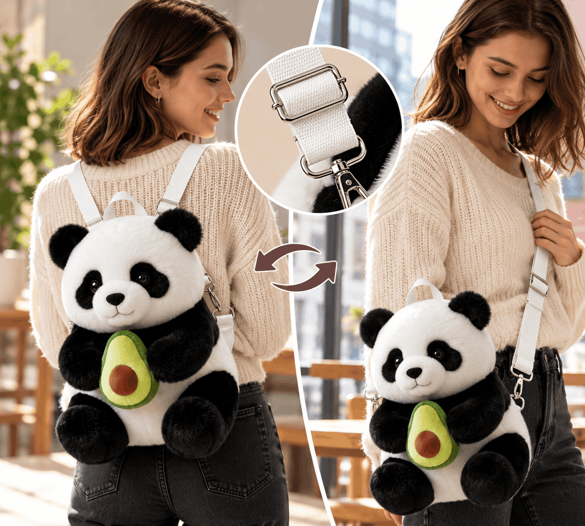 Convertible 2-in-1 Backpack & Crossbody Straps
