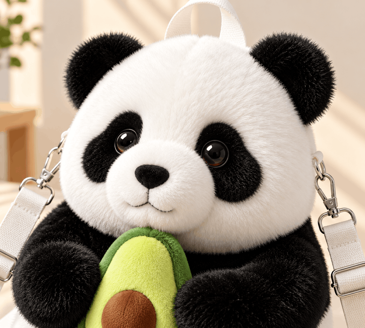 Irresistible Chubby Panda Face & Button Eyes