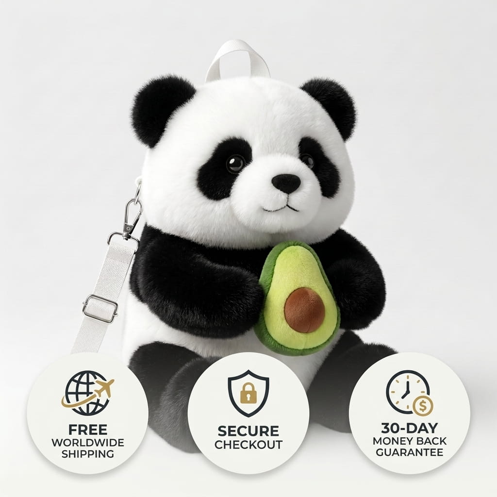 Panda Plush Bag — Cute Fluffy Panda Purse
