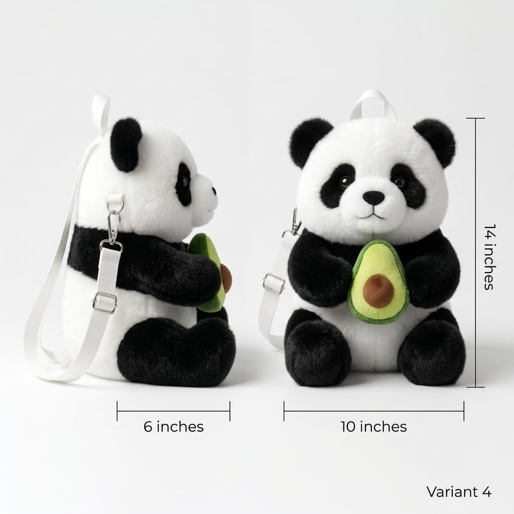 Panda Plush Bag — Cute Fluffy Panda Purse