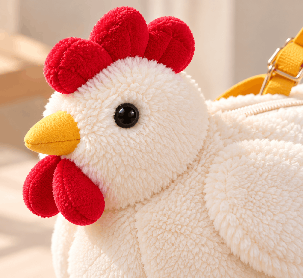Velvety Red Comb & Expressive Eyes